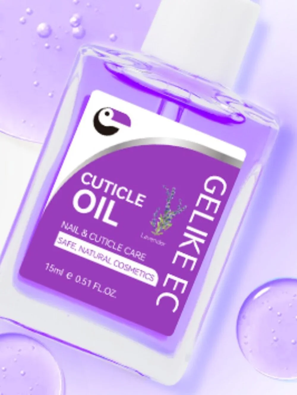 Nail Growth Treatment Enamel & Cuticle Oil Nailcare Set Lilac Lavender 15ml NEW